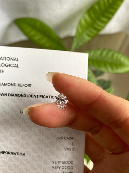 0.85 ct D / VVS2 Lab-Grown Diamond just 515 usd