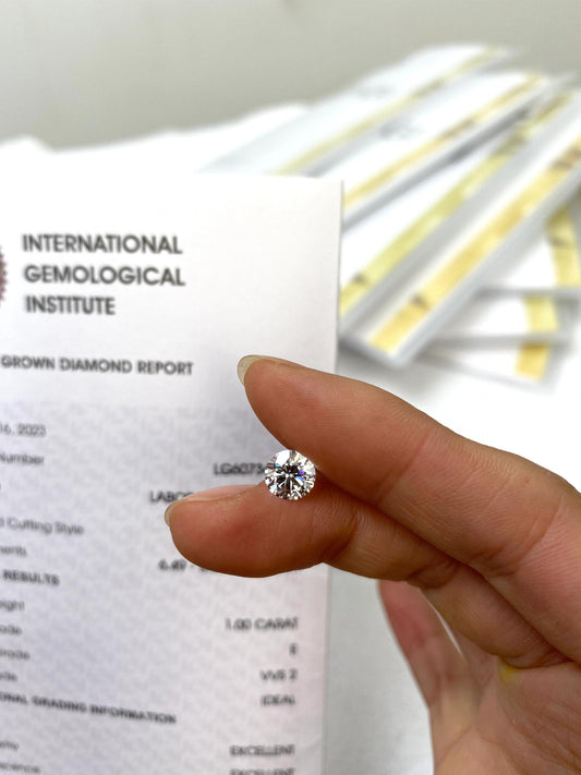 1.00 ct E / VVS 3EX Lab-Grown Diamond just 470 usd