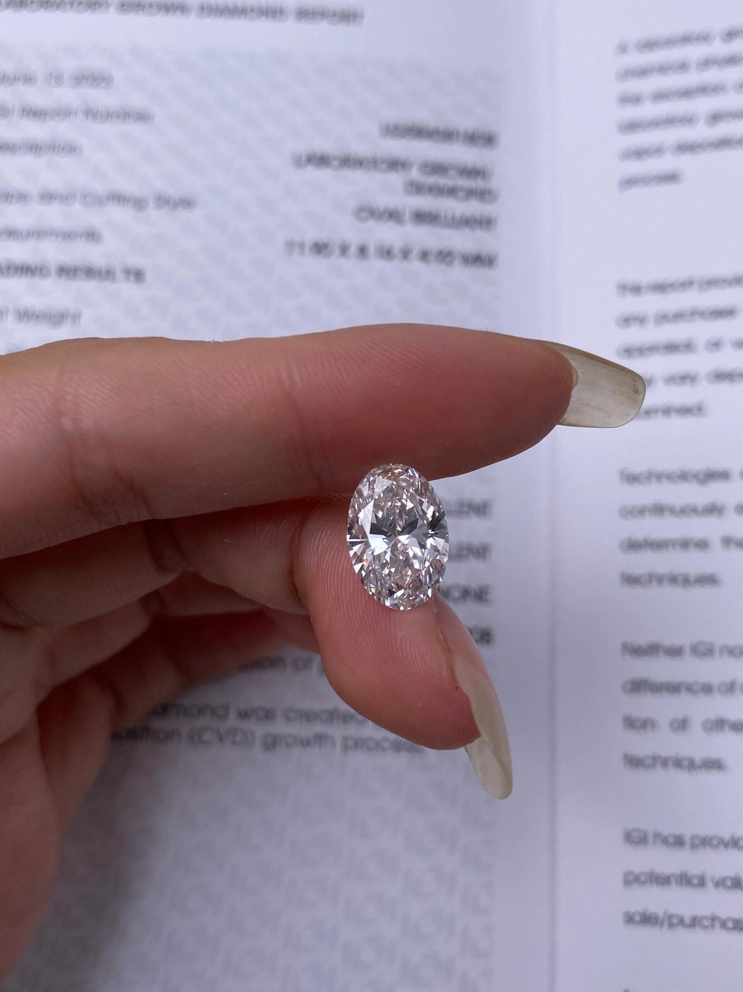 3.02 ct H / VS1 Lab-Grown Diamond
