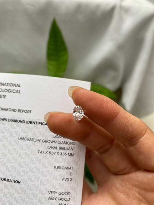 0.85 ct D / VVS2 Lab-Grown Diamond just 515 usd