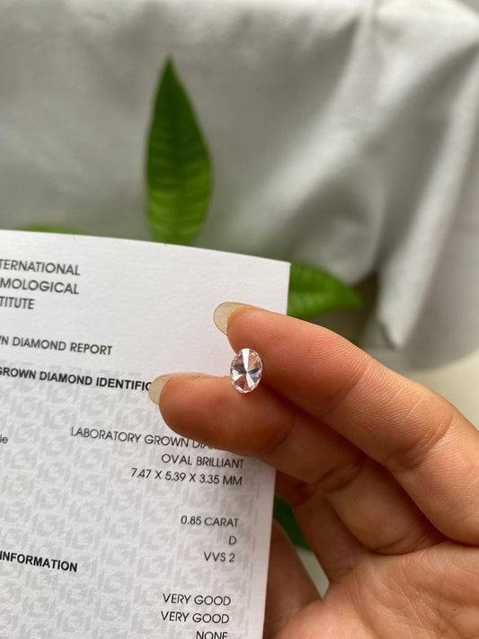 0.85 ct D / VVS2 Lab-Grown Diamond just 515 usd