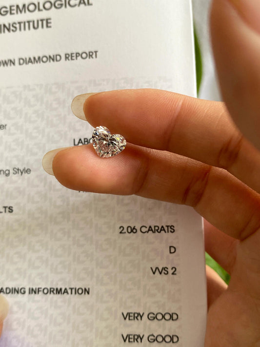2.00 ct D / VVS2 Lab-Grown Diamond 1415 usd