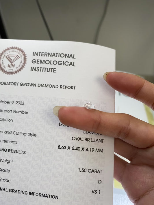1.5 ct D / VS1 2EX Lab-Grown Diamond just 1085 usd
