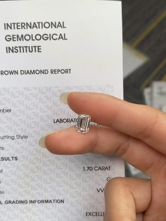 1.70 ct G / VVS1 Lab-Grown Diamond (EX / VG) just 850 usd
