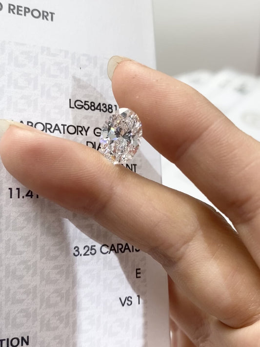 3.25 ct E / VS1 2EX Lab-Grown Diamond 2415 usd