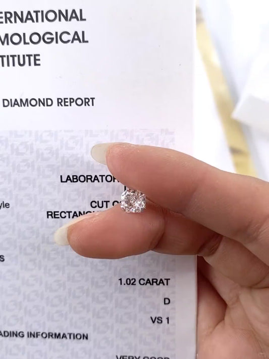 1.02 ct D / VS1 Lab-Grown Diamond just 600 usd