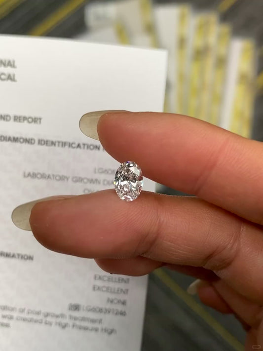 1.37 ct H / VVS2 2EX Lab-Grown Diamond just 650 usd