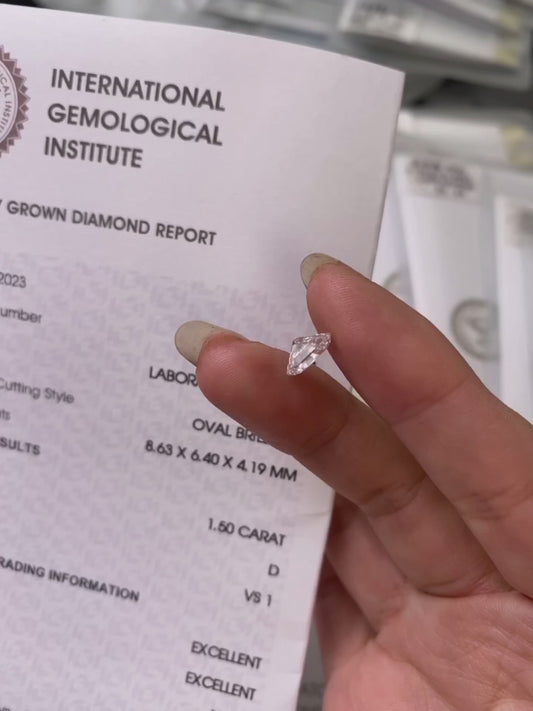 1.50 ct D / VS1 2EX Lab-Grown Diamond just 1143 usd