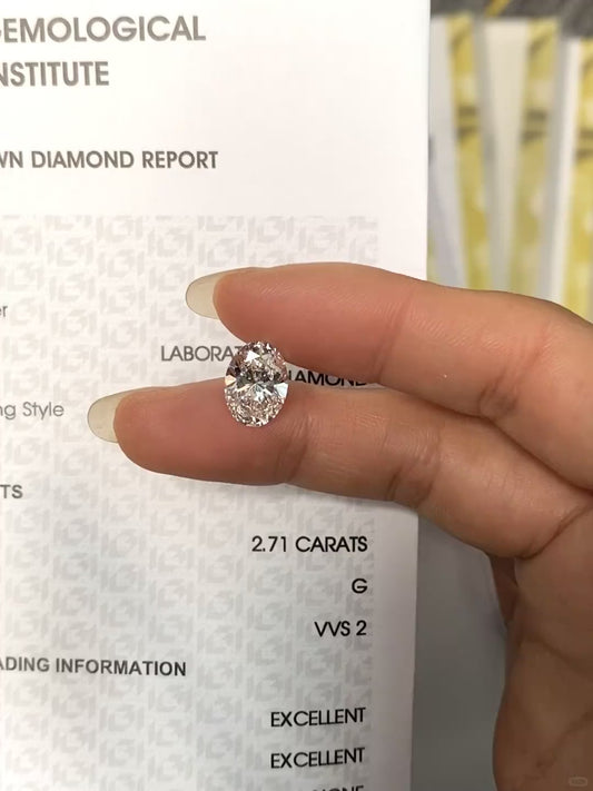 2.71 ct G / VVS2 Lab-Grown Diamond 1415 usd