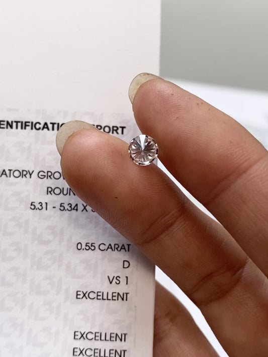0.55 ct D / VS1 3EX Lab-Grown Diamond just 348 usd