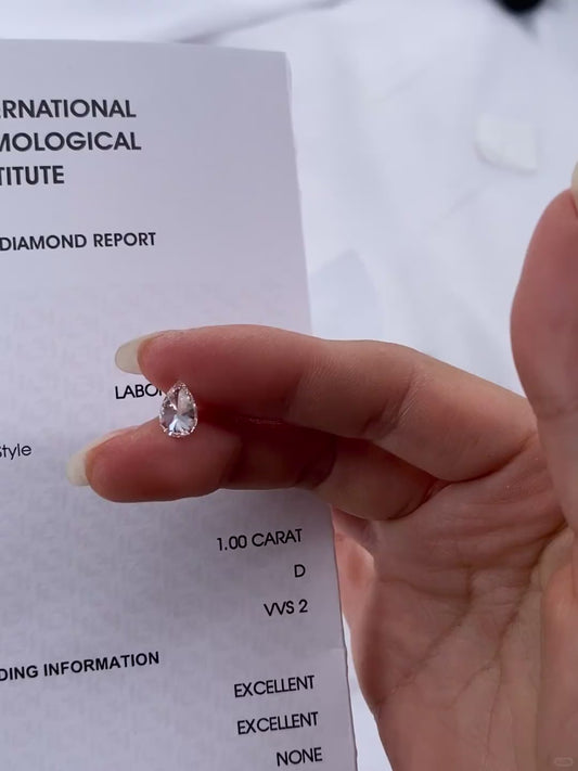 1.00ct D / VVS2 / EX EX Lab-Grown Diamond 700 usd