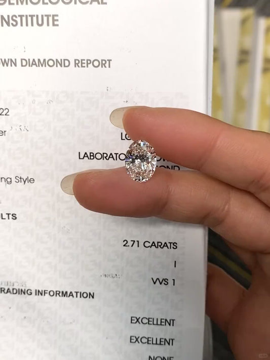2.71 ct I / VVS1 Lab-Grown Diamond just 475 usd