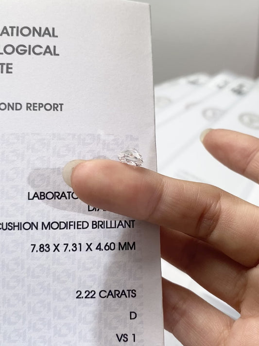 2.20 ct D / VS1 Lab-Grown Diamond 1085 usd