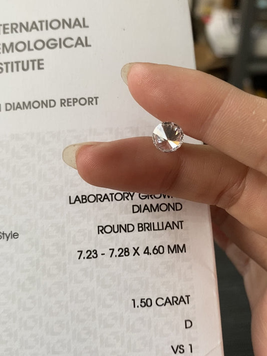 1.50 ct D / VS1 Lab-Grown Diamonds