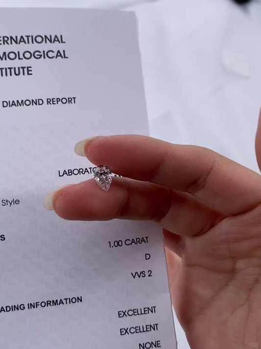 1.00ct D / VVS2 / EX EX Lab-Grown Diamond 700 usd