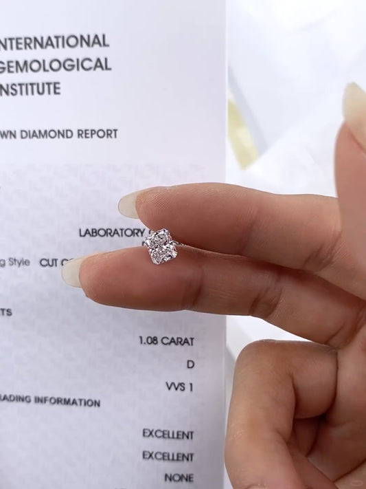 1.08 ct D / VVS1 2EX Lab-Grown Diamond just 788 usd