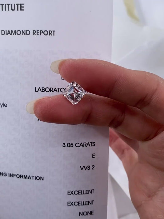 3.05 ct E / VVS2 Lab-Grown Diamond just 1550 usd