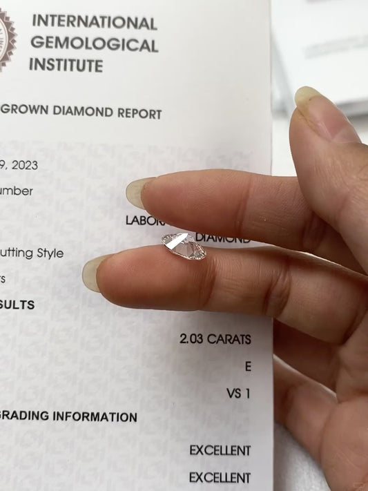 2.00 ct E / VS1 Lab-Grown Diamond just 1500 usd