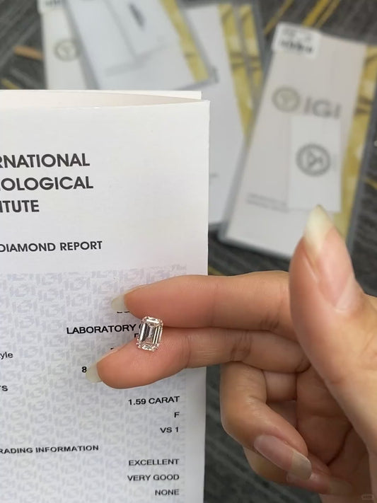 1.59 ct F / VS1 Lab-Grown Diamond just 780 usd